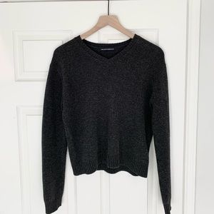 Brandy Melville Charcoal V-Neck